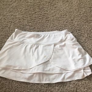 White Athleta Tennis Skirt